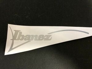 Ibanez ヘッドロゴ ステッカー シルバー #DECAL-IBANEZ1-SILVER