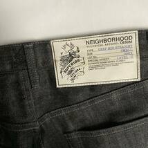 NEIGHBORHOOD RIGID DEEP MID/14OZ-PT 日本製 ネイバーフッド リジッド ディープ デニム パンツ 定番 セルヴィッチ 黒 size S_画像6