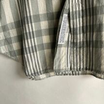 【USA製】INDIVIDUALIZED SHIRTS ボタンダウン チェック シャツ アメトラ ベーシック コットン素材 シーズンレス グレー size 15-32_画像8