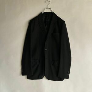 【フランス製】A.P.C. アーペーセー テーラード ジャケット ウール × モヘア 3ボタン 本切羽 90's ベーシック 黒 ブラック size XS