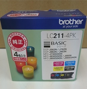 新品 brother 純正インクカートリッジ LC211 4PK