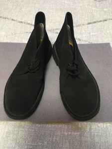 clarks デザートブーツ US9 27cm ブラック　スウェード