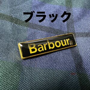 [ black × Gold ] new goods Barbour Bab a- pin badge 