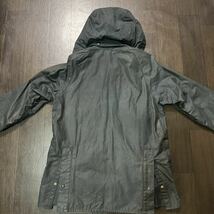 【ターコイズネイビー】C36 Vintage Barbour BEDALE ビンテージ バブアー ビデイル フード付属 4ポケット 2クレスト_画像9