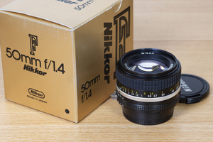 [ rare rare thing ]D stamp entering Ai-s Nikkor 50mm F1.4 beautiful goods | Nikon Nikon F mount lens 