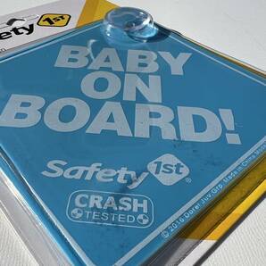 Safety1st BabyOnBoard 吸盤 ウインドウサイン 青 USDM JDM US仕様 アメリカ雑貨 赤ちゃん サインの画像1