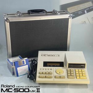 MJ240214-10【通電ディスク読み込み確認済】Roland ローランド MC-500MK2 マイクロコンポーザー ミュージックシーケンサー 現状販売