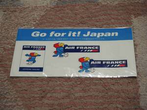 ★☆ 1998 FIFA ワールドカップ　日本応援 エールフランス シールです!! ☆★