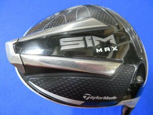 【中古】テーラーメイド　2020 SIM MAX（シム マックス）ドライバー（10.5°）【S】テンセイ ブルー TM50＜HCあり、レンチなし＞