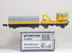 HOBBYTRAIN #H23554 ＤＢ ( 旧西ドイツ国鉄） 保線作業車 ＫＬＶ５３＋幌付き無蓋車 （動力車付）