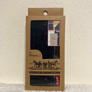 LEVIS リーバイス デニム ジーンズ生地 iPhone6/6s/7/8対応ケース 手帳型カードポケット付き ロゴプリント