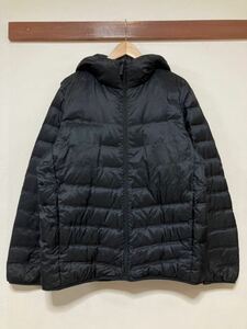 を1286 UNIQLO ユニクロ ライトダウン シームレス ダウンパーカー XL リップストップ ブラック 軽量ダウン コンパクトダウン