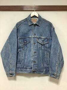 あ1317 USA製 Levi's リーバイス 80's ビンテージ 70507 4th トラッカージャケット Gジャン S 777刻印 デニムジャケット Sサイズ