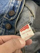 あ1317 USA製 Levi's リーバイス 80's ビンテージ 70507 4th トラッカージャケット Gジャン S 777刻印 デニムジャケット Sサイズ_画像5