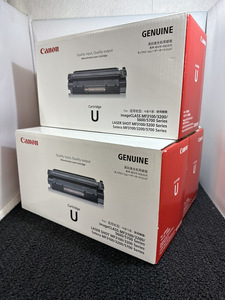 ●Canon キャノン モノクローム レーザー カートリッジ CRG-U 3点 セット プリンター トナー 使用期限切れ 未使用 未開封保管品●