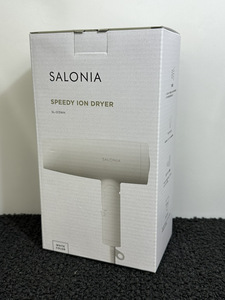 ●SALONIA サロニア SPEEDY ION DRYER スピーディー イオン ドライヤー SL-013WH ホワイト 家電 美容 コンパクト 開封済み 未使用保管品●