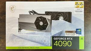 ＜美品＞　GeForce RTX 4090 SUPRIM LIQUID X 24G （MSI 製のフラッグシップ簡易水冷GPU）