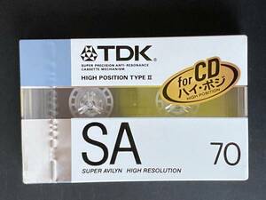 【新品・未使用】TDK SA70 ハイポジ カセットテープ　70分（TYPEⅡ）