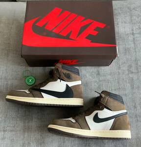 NIKE NIKE TRAVIS SCOTT AIR JORDAN 1 RETRO HIGH OG トラヴィススコット エアジョーダン1 レトロ ハイカットスニーカー US8 27cm