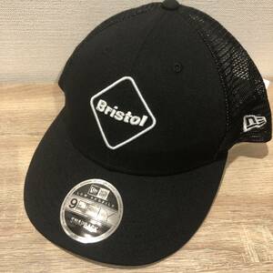 訳アリ　F.C.REAL BRISTOL NEWERA ニューエラ　コラボ　黒　メッシュ　9FIFTY フリーサイズ　SNAPBACK