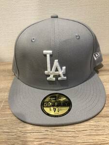 お宝放出　大谷翔平　山本由伸　ドジャース　MLB　野球　帽子　NEWERA グレー　59FIFTY 7 1/4