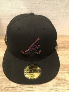 お宝　アトランタブレーブス　NEWERA ニューエラ　59 7 1/4 MLB　150周年記念　野球　帽子　キャップ