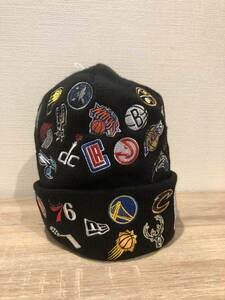 NBA 全チーム　バスケ　ロゴ　NEWERA　ニューエラ　ニット帽　帽子　スキー　スノボ