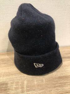 NEWERA ニューエラ　ニット帽　まだら色　濃紺　黒系