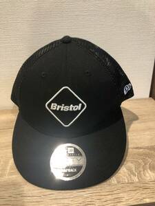 訳アリ　F.C.REAL BRISTOL NEWERA ニューエラ　コラボ　黒　メッシュ　9FIFTY フリーサイズ　SNAPBACK ソフネット