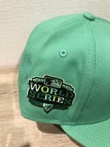 訳アリ　サンフランシスコジャイアンツ　激レア　緑　NEWERA ニューエラ　MLB　野球　キャップ　帽子　59FIFTY 7 1/8　ワールドシリーズ_画像3