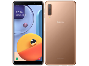 Galaxy A7 ゴールド SM-A750C (新品折り畳スタンドセット)