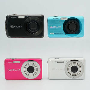 ★動作品4台★CASIO EXILIM EX-Z800 x2台(ピンク・シルバー) + EX-Z330(ブラック) + EX-Z90(ブルー)◆カシオ コンパクトデジタルカメラ
