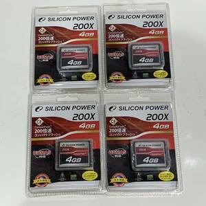 #7345　コンパクトフラッシュ　SILICON　POWER　4GB　購入後未開封品　現状保管品