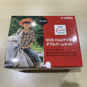 #7340-A　美品　　通電確認済み　バッテリー2本　CF付　CANON　EOS　Kiss　DigitalX　ダブルズームキッド　ストロボ付き