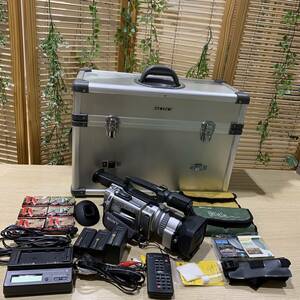 #7509　SONY　DCR-VX2000 miniDV ハンディカム 通電可　動作確認済　ハードケース付き　未使用カセット　付属品多数　液晶良好　現状品