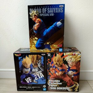 【未開封】【同梱可】ドラゴンボール　Absolute Perfection Figure-SON GOKOU-孫悟空、超戦士列伝　ベジータ、BLOOD OF SAIYANS ベジット