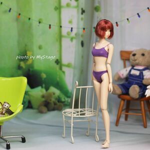 人形服msdr-24-003紫ブラ＆ショーツセット （momoko/ジェニーなど1/6人形用）