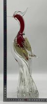 【い-2-17】Multi Glass 鳥 金彩 鳳凰 マルティグラス 日本製 ガラス工芸 中古品_画像8