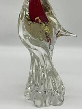 【い-2-17】Multi Glass 鳥 金彩 鳳凰 マルティグラス 日本製 ガラス工芸 中古品_画像4