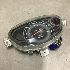 g34-32 スズキ アドレス125 DT11A スピードメーター 39673km 動作確認済み 純正部品