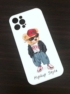 即決 ◆ iPhone 12 Pro ケース ◆ 立体感ある ◆ ヒップホップ 熊　Hiphop Style クマ ◆ 送料無料