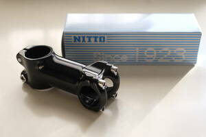 NITTO UI-75 アルミアヘッドステム ブラック / 突き出し80mm ＊中古品、傷あり