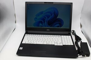 【JUNK】 富士通 LIFEBOOK A5510/DX i5-10210U メモリ16GB SSD512GB Win11 15.6インチ DVDマルチ 太いライン抜け 【tkj-02229】