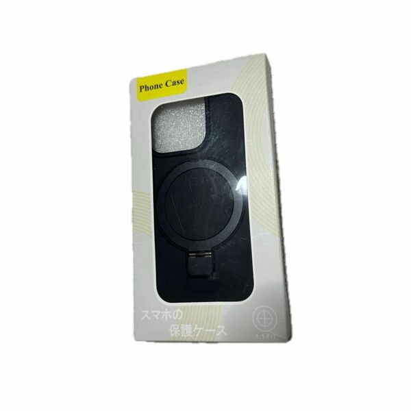FULIMADEF iPhone15Pro用ケース MagSafe対応 多機能 液状シリコーン 縦横両対応 耐衝撃（ブラック） 