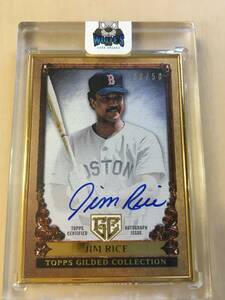 Topps 2023 GILDED COLLECTION 直書き フレーム AUTO /50 JIM RICE REDSOX