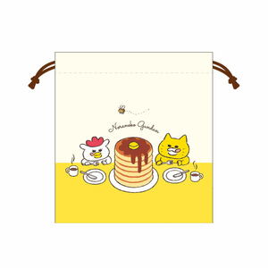 ノラネコぐんだん 巾着（ホットケーキ）NG-KI003 4996740605277 キャラクター グッズ メール便OK