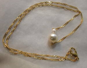 あこや真珠使用♪バロック真珠ネックレス!本物アコヤ真珠seawaterpearl neckless在庫未使用品処分!まとめて同梱可能! 8