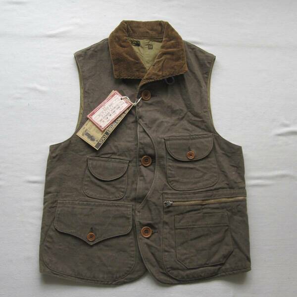 ☆新品フリーホイーラーズ &#34;Yellowstone&#34; SLEEVELESS COAT オリーブ (38) / ハンティング ベスト / Freewheelers