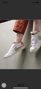 NIKE W BLAZER LOW '77 JUMBO Nike wi men's blaser low '77 jumbo white Pink Lady -s sneakers beautiful goods 