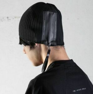 19SS新品 定価16280円 NILoS ニルズ JULIUS ユリウス ジップ ニット ビーニー キャップ yohji yamamoto 641ACU27 rick owens